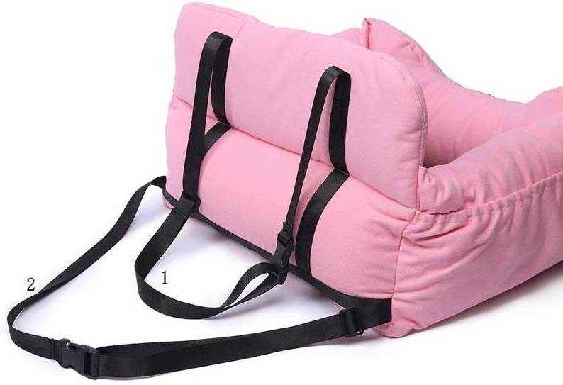 Detachable Portable Dog Car Travel Carrier Bed Soft Dog Booster Seat Dog Car Seat  For Front Seat