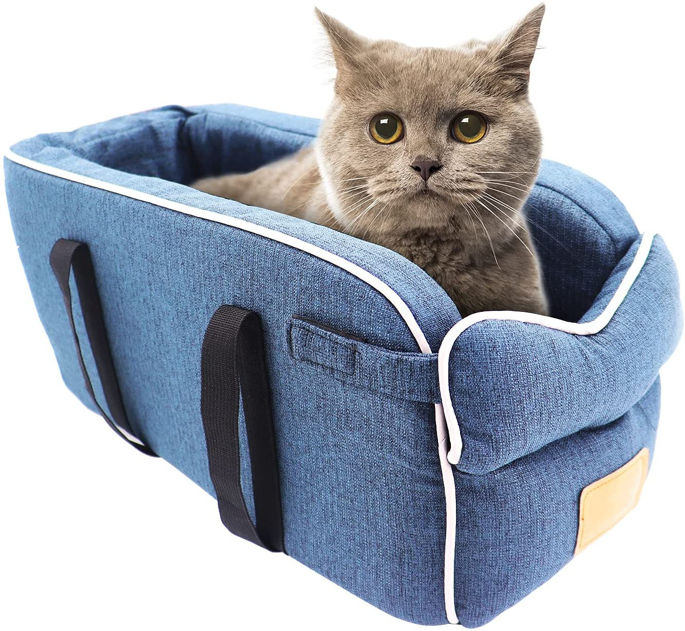 Portable Pet Cat Dog Car Seat Central Control Booster Seat Soft Durable Travel Deluxe Interactive Pet car seat cover