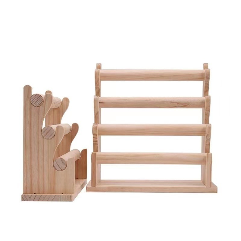 Factory Wholesale Detachable 3/4 /5 Layer Wooden Jewelry Display Rack