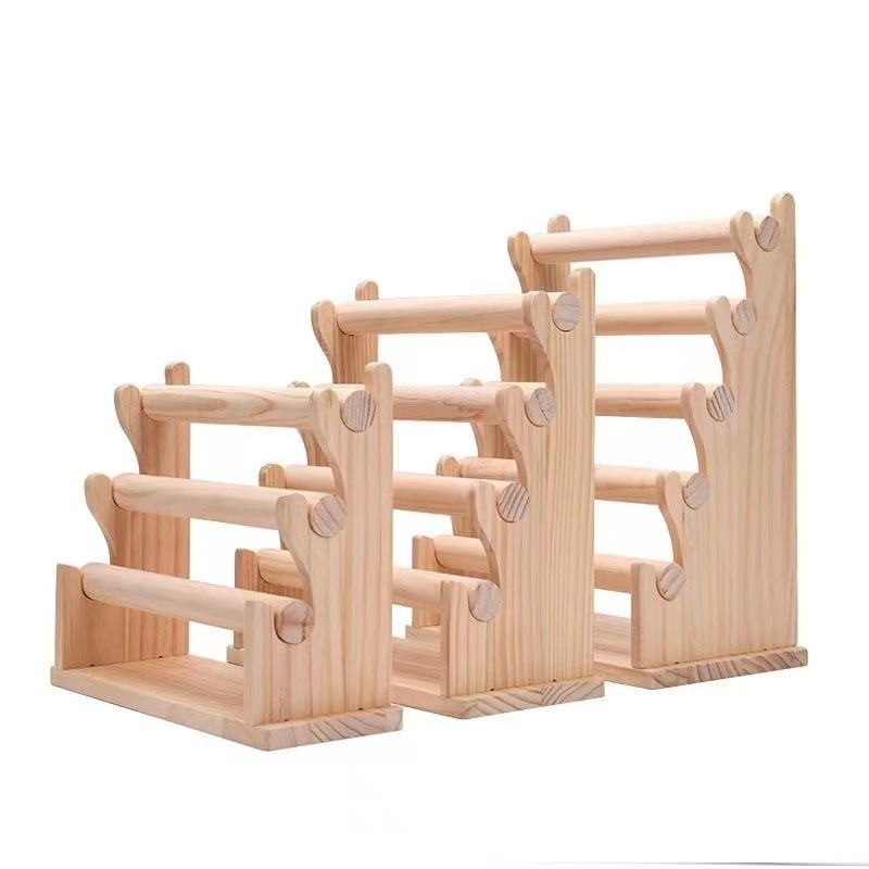 Factory Wholesale Detachable 3/4 /5 Layer Wooden Jewelry Display Rack