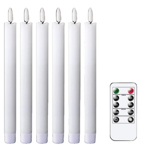 Wholesale Cheap Long Plastic LED Stick Candles  Real Wax Led Flickering Candles For Wedding And Christmas Decorations