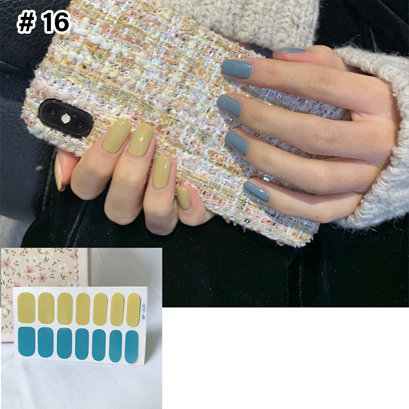 Wholesale Bulk Autumn and winter milk pattern frosted jumping color manicure stickers nail stickers waterproof removable