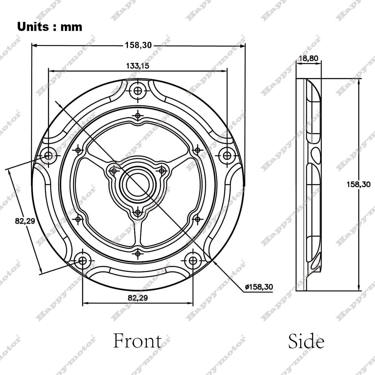 Motorcycles accessories CNC Black Clarity Derby cover For Harley  Softail FXST 107 engine fatboy 107 Fat Bob 114 2019-up