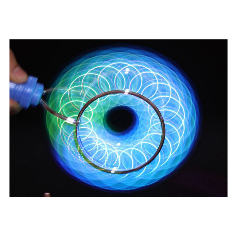 2022 LED Colorful Magic Top Magnetic Spinner Gyro Electric Toy with Flashing Light Funny Fidget Toy Yoyo Ball