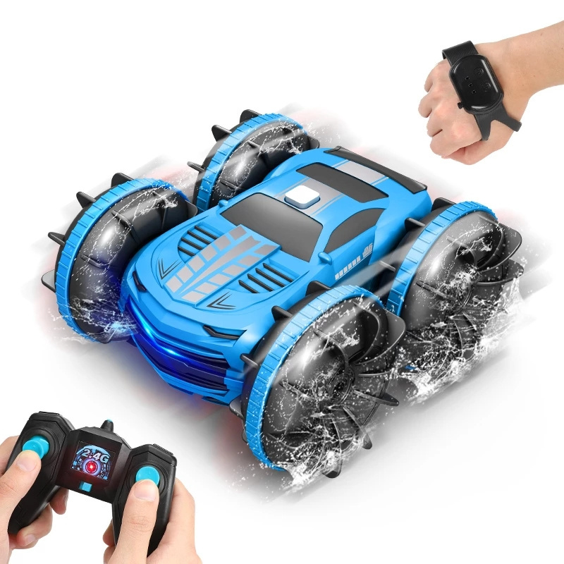 2.4GHZ RC Car Remote Control Waterproof Radio Controlled Stunt Car 4WD Vehicle All Terrain Beach Toys