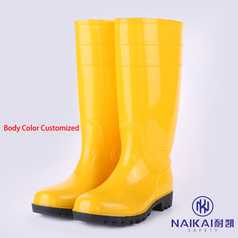 Factory Stock Selling Medium High Rain Boots Wellies Gumboots Rain Boots For Men