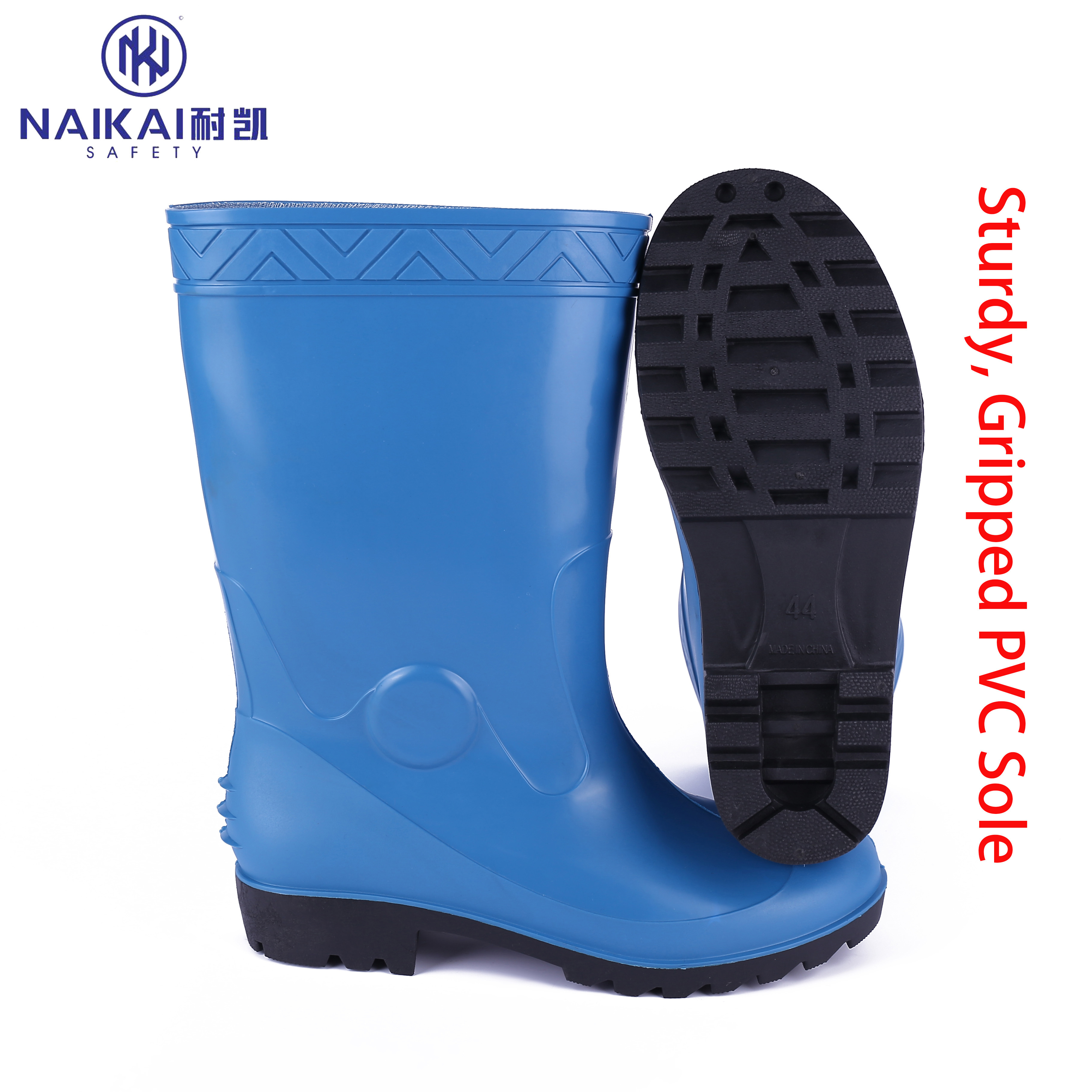 Popular Working Long Pvc Rain Boots Gum Boots Factory Waterproof Rain Boots Cheap Wellies