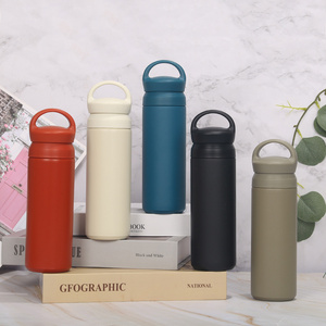 350/500ml Couple Student Portable Fashion Vacuum double wall 304 Stainless Steel Cup Grain Cover Thermos Vacuum Flask