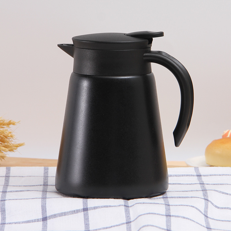 304 Stainless Steel Double Wall Insulated Office Thermos Tea Coffee Pot with Customized Logo Carafe