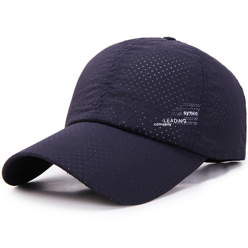 Men Women Summer Custom Logo Polyester Baseball Cap Quick  Dry Fit Running Sport Baseball Cap