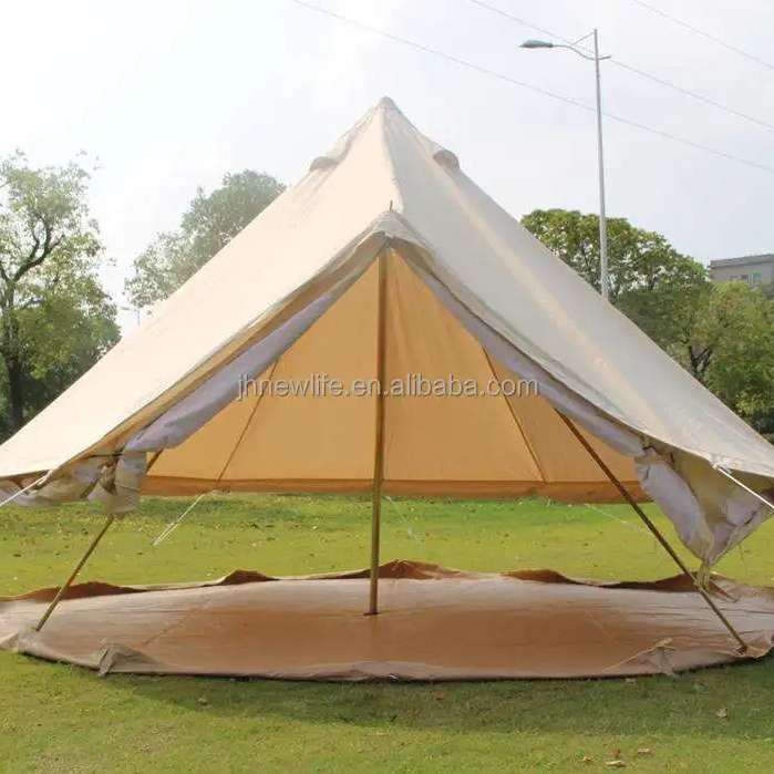 Send inquiry get gift with 3m 4m 5m 6m 7m safari glamping waterproof oxford and canvas bell yurt tent