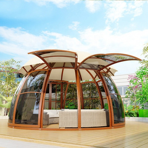 360 Degree Events hotel waterproof UV Resistance UFO Star PC  Glamping Igloo Geodesic domes house dome tent