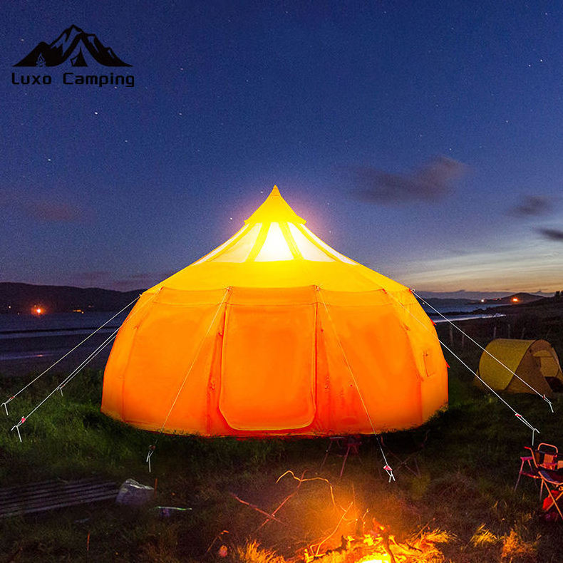 glamping luxury stargazer bell tents with floormatting cotton canvas lotus yurt star bell tent