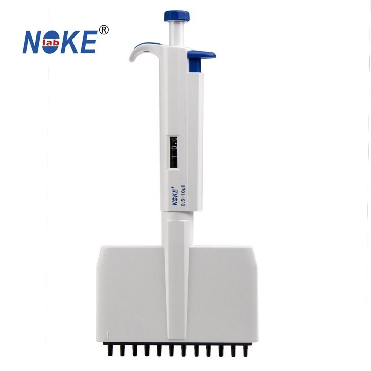 0.5-10ul 12-channel adjustable volume Micro Pipette 12 channel multichannel pipette