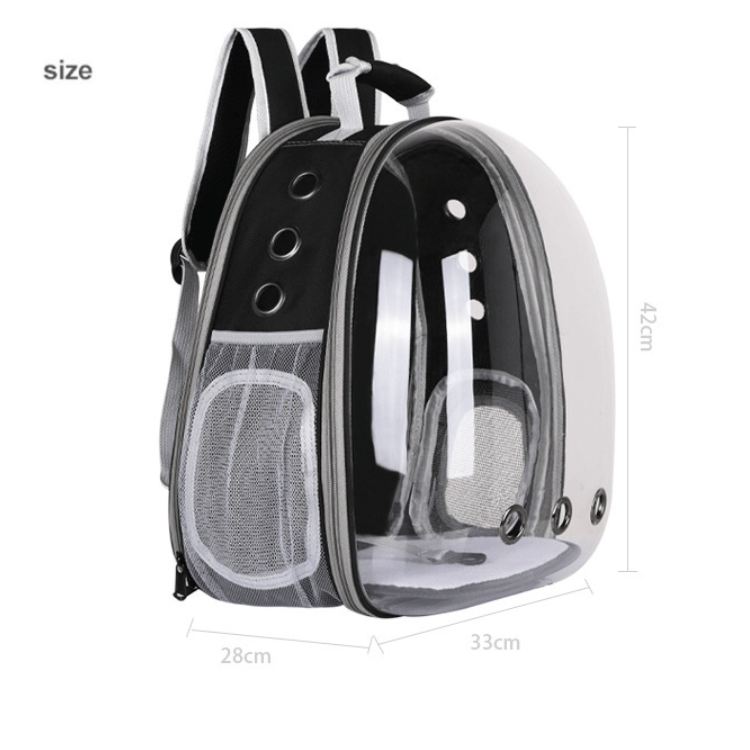 Jhome Pets Out Door Expandable Travel Cat Carrier Bag Foldable Portable Breathable Carring Bagpack Dual Use with Shoulder Strap