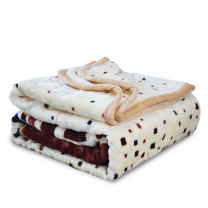 Wholesale Luxury Mink Raschel blanket Polyester Super Soft Other Bed Blanket For Winter