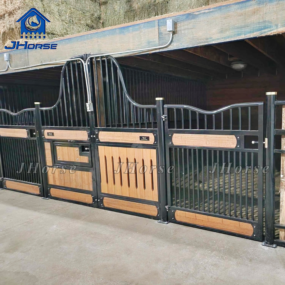 Aus Standard Horse Wood Stall Gate Head  Bamboo Steel Horse Stable Door Planks Components Horse Arena Panels