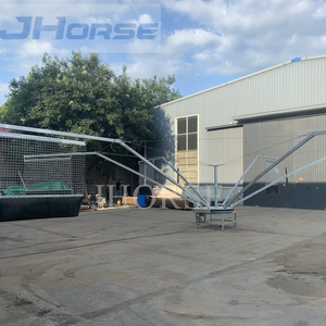 Customized Horse Walker 4 to 10 Horses Exerciser Simple Operation Easy Installation Hot-dip galvanizing Steel Arms