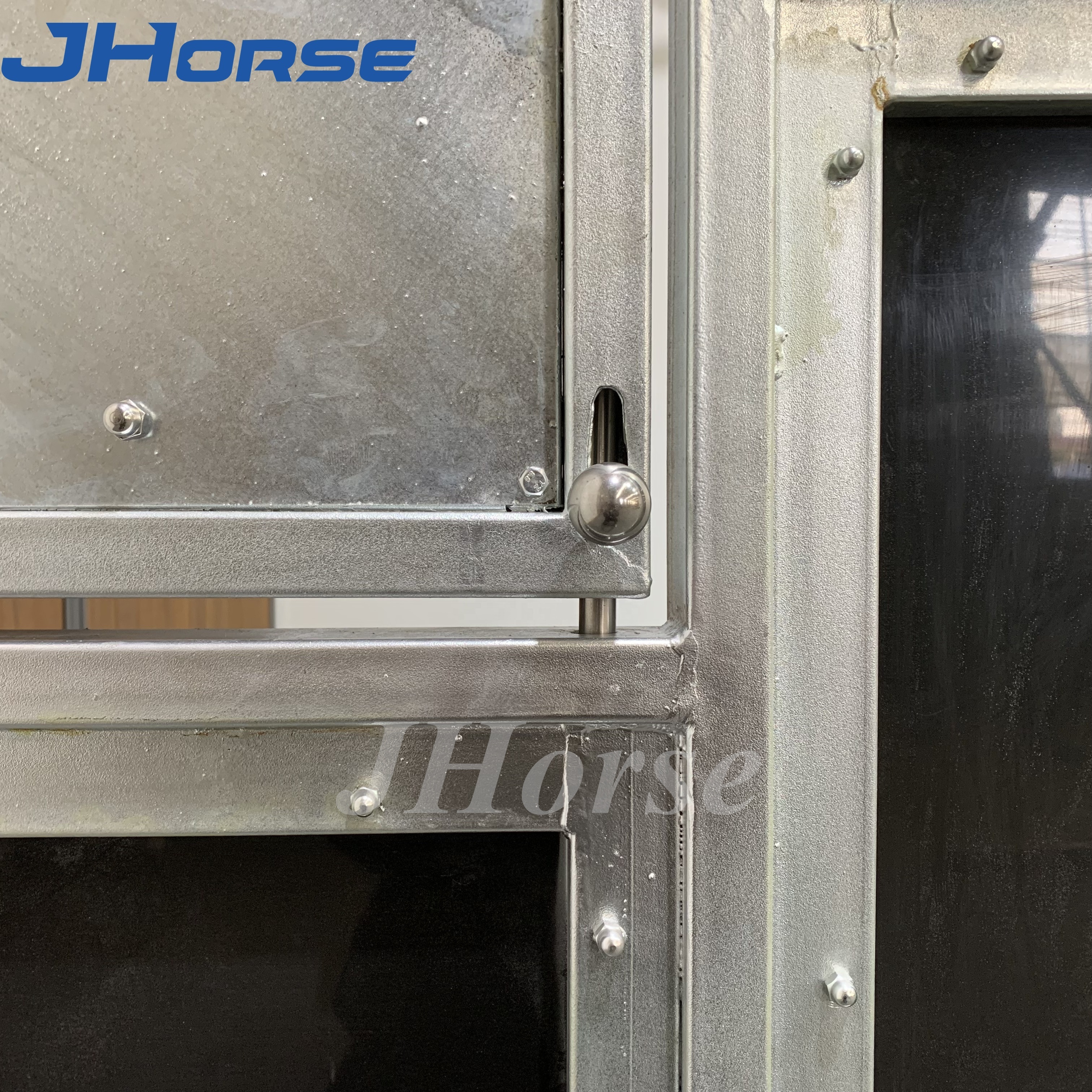 Outdoor Portable Horse Box Horse Stalls Set Horse stable Door Barn Roof Shelter with HDPE Panels