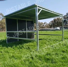 Customized Temporary Mobile Field Horse Shelters Portable Horse Run-In Shed