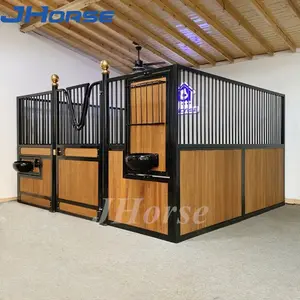 Prefab Popular Type Horse Stable Horse Stall Fronts Horse Barns with Hinged Door