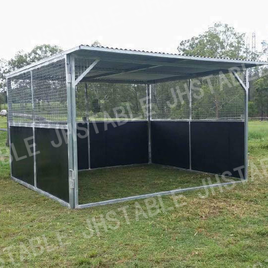 Customized Temporary Mobile Field Horse Shelters Portable Horse Run-In Shed