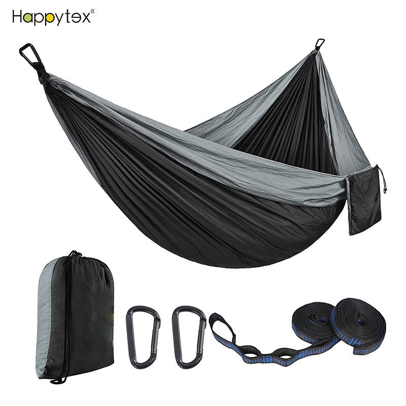 Hot Sale useful Double Lightweight Nylon Portable 2 Person Outdoor Breathable Camping Hammock Travel Hammock Quick Drying