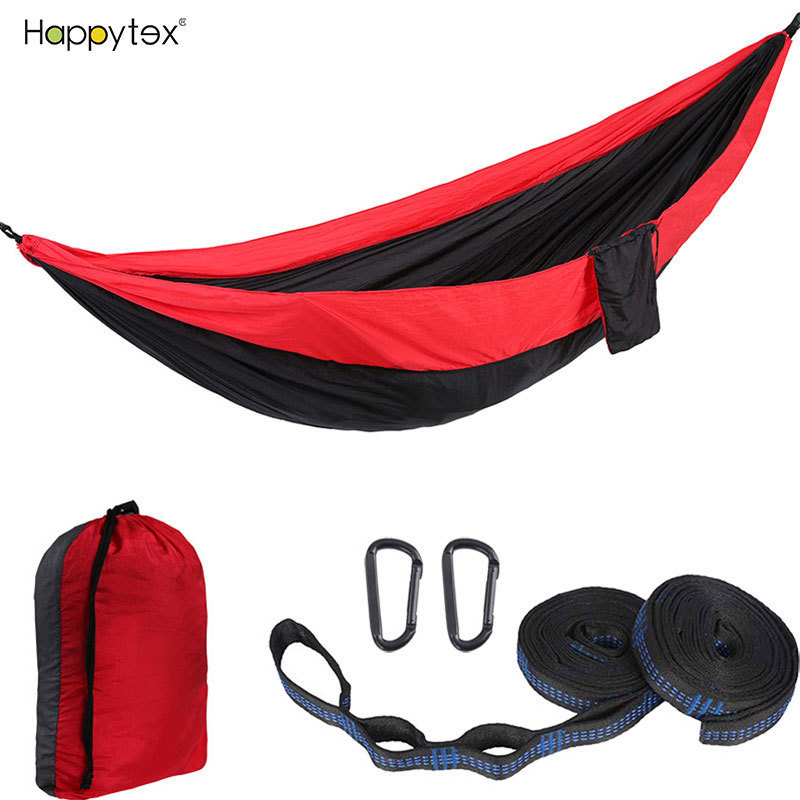 Hot Sale useful Double Lightweight Nylon Portable 2 Person Outdoor Breathable Camping Hammock Travel Hammock Quick Drying