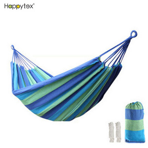 Cheap Portable Outdoor Hammock Rainbow Garden Sports Home Travel Camping Swing Canvas Stripe Hang Bed Aerial Hammock For Outdoor