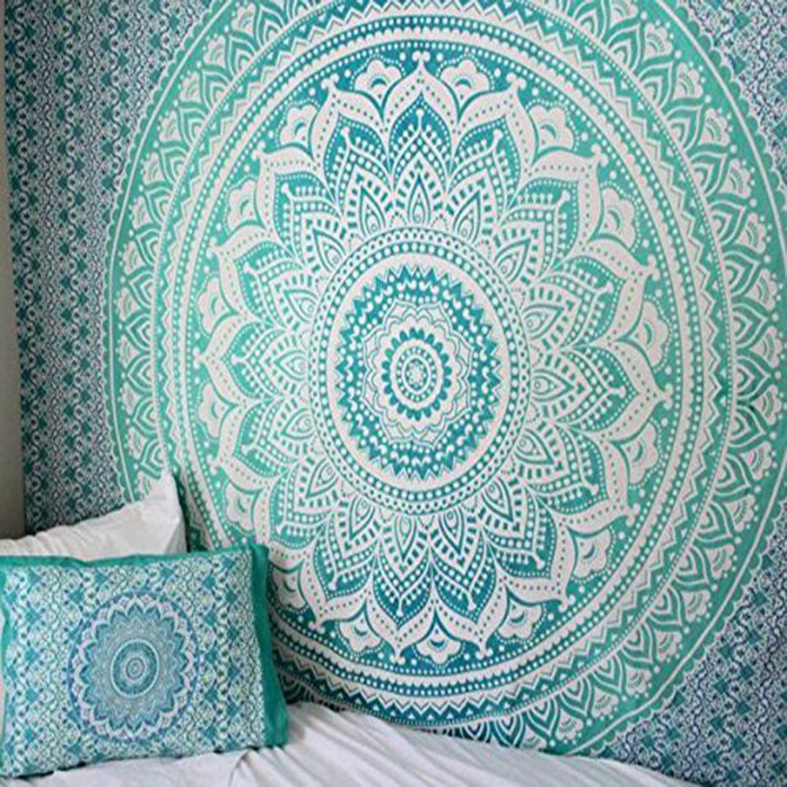 2021 New Arrival Multi Color Mandala Tapestry Wall Hanging Bohemian Large Hippie Wall Hanging Tepestry With Printing