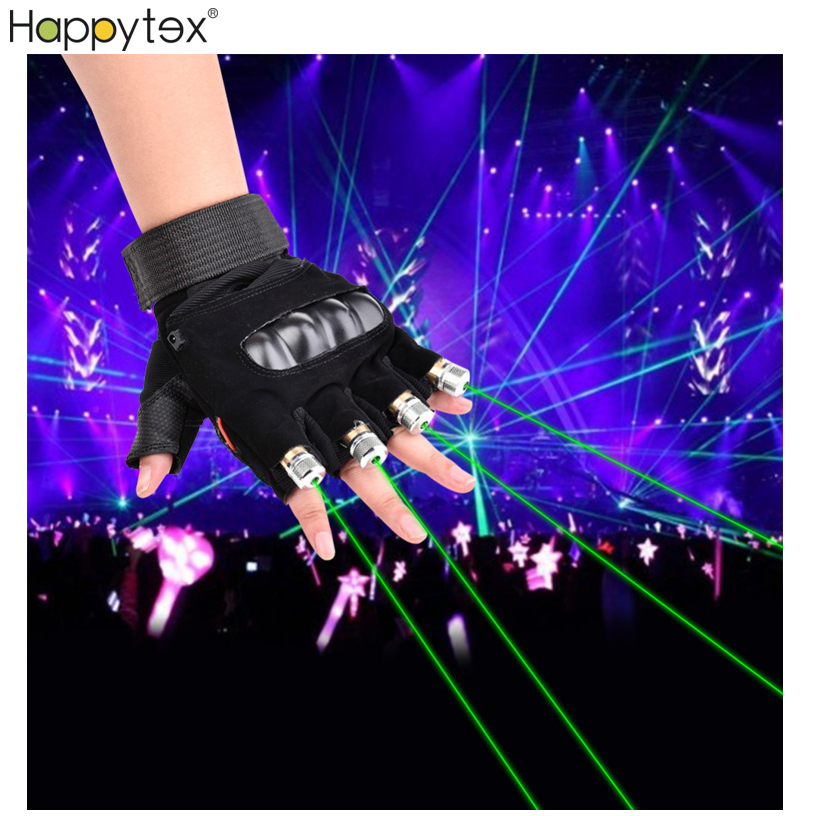 Fashion Dj Light Rgb Led Rechargeable Green Dancing Stage Party Hand Powerful Laser Gloves For Club Outdoor Lighting Show Bars