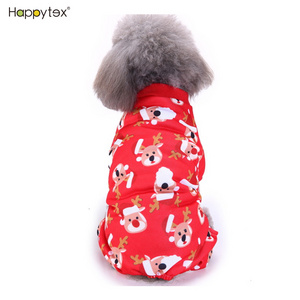 Christmas high quality wholesale custom warm dog clothes jacket soft hoodie design pet clothing luxury classic cute design