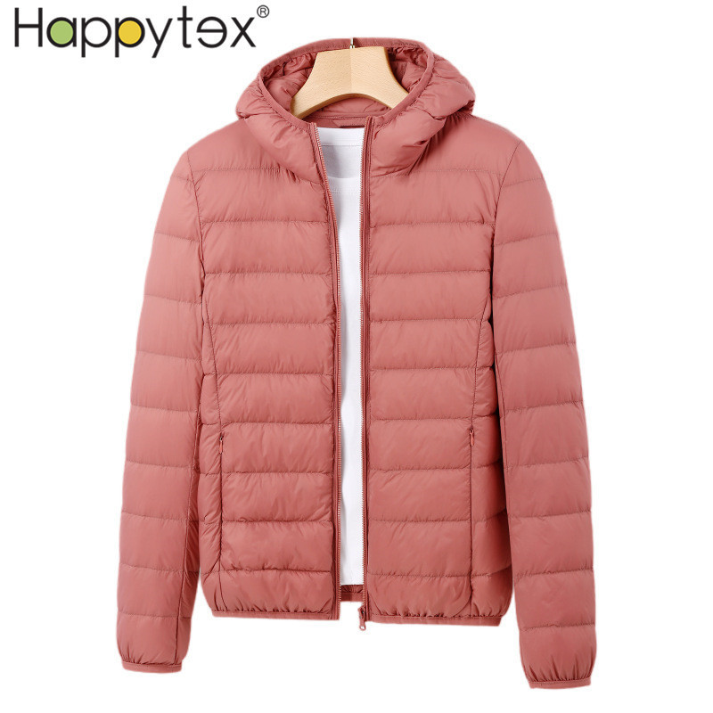 Factory New Large Ladies Warm Waterproof Ultralight Foldable Zipper Winter Jacket Woman Down Coats With Hood For Outdoor