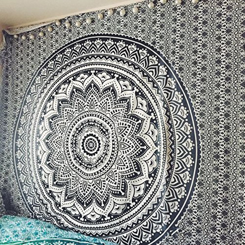 2021 New Arrival Multi Color Mandala Tapestry Wall Hanging Bohemian Large Hippie Wall Hanging Tepestry With Printing