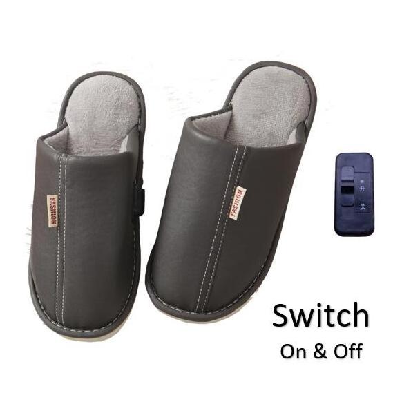 High Quality Custom Waterproof Electric Heating Slippers Foot USB Electric Heated Slippers Winter Shoes for Adult Men Women