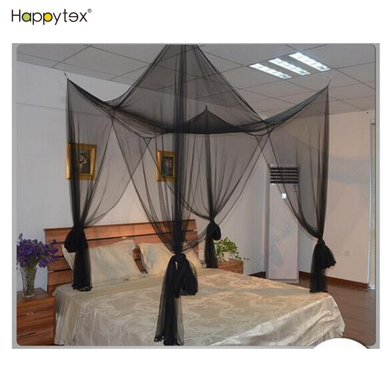 Factory Polyester Luxury Rectangular Shape Bedroom Hanging King Size Queen Size Bed Mosquito Net for Wedding Room Outdoor