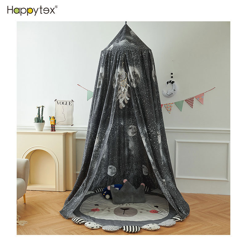 Home Decorations New Printing Round Dome Large Comfortable Children's Bed Canopy Bed Cover Mosquito Net for Girls Blys Room