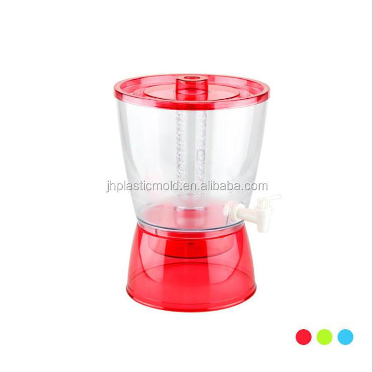 Large capacity Wholesale customized PLASTIC cold water jug  6.5l 13L  transparent juice tea pot with filter