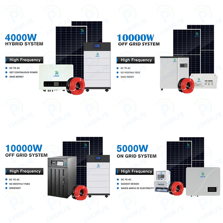 Photovoltaic System Home Off Grid Solar Power Systems 5kw 10kw Solar Energy System Home Full  Kit