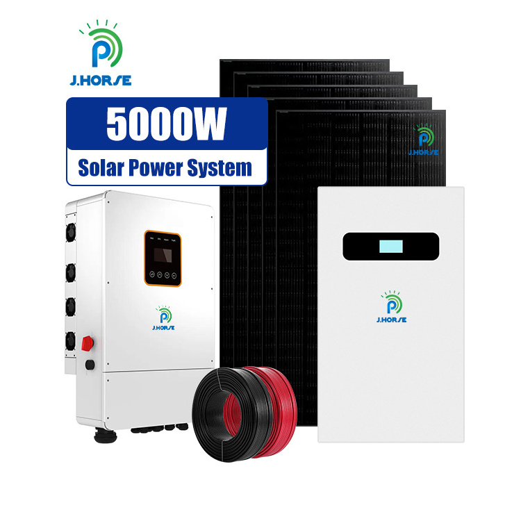 Residential solar power system 5kw off grid solar power generator system for home