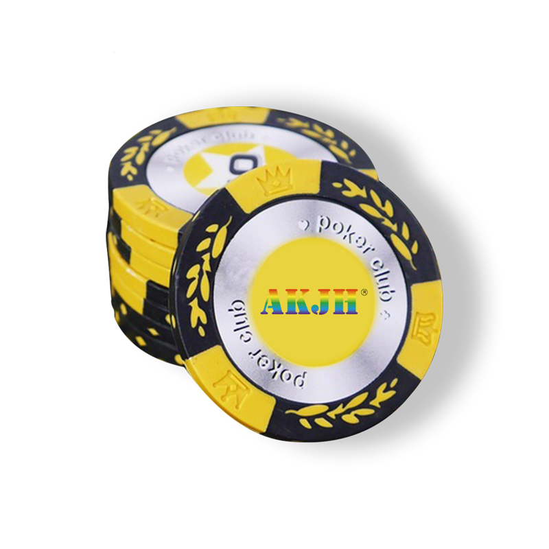 Custom Design Golf Poker Chip Ball Marker Printable Blank Poker Chips Plastic ABS Golf Ball Markers