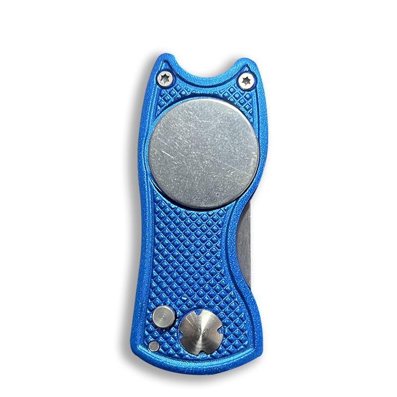 Custom Metal Belt Hanger Golf Divot Repair Tool With Magnet For Ball Marker