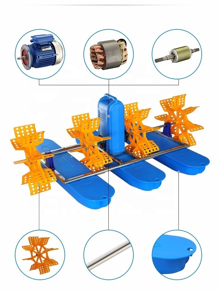 Retail Shrimp Pond Solar Powered Paddle Wheel Aerator Farming Aerator