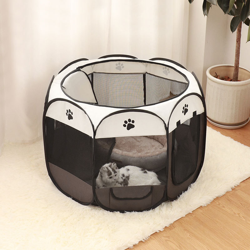 High-quality Oxford Fabric Washable Portable Folding Pet Tent Dog House Cage Portable Foldable Pet Playpen for Pets