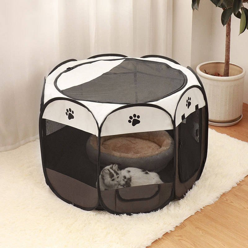 High-quality Oxford Fabric Washable Portable Folding Pet Tent Dog House Cage Portable Foldable Pet Playpen for Pets