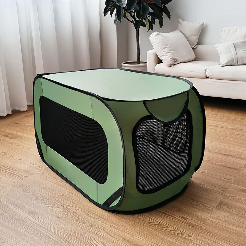 Best price pet dog crates playpen folding portable pet play pen soft fabric fence indoor/outdoor pet playpen