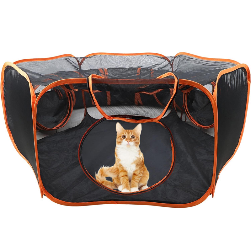 Outdoor pop-up pet enclosure tent Folding multipurpose outdoor tunnel pet House Cat and dog tent