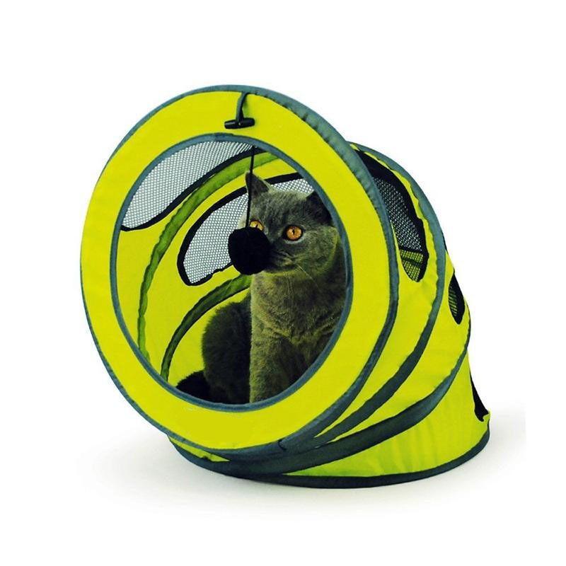 Tunnel and Cat Cube Pop Up Collapsible Kitten Indoor Outdoor Toys  tent for cats