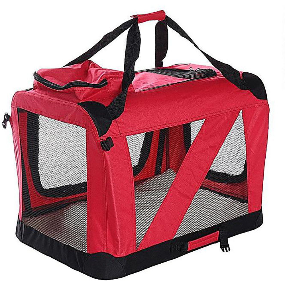 Soft Easy to Fold Foldable Comfy Dog Travel Crate Dog Carrier Carry Dog Crate Washable Fabric Cover for Indoor & Outdoor Use