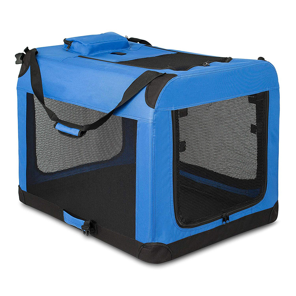 Soft Easy to Fold Foldable Comfy Dog Travel Crate Dog Carrier Carry Dog Crate Washable Fabric Cover for Indoor & Outdoor Use